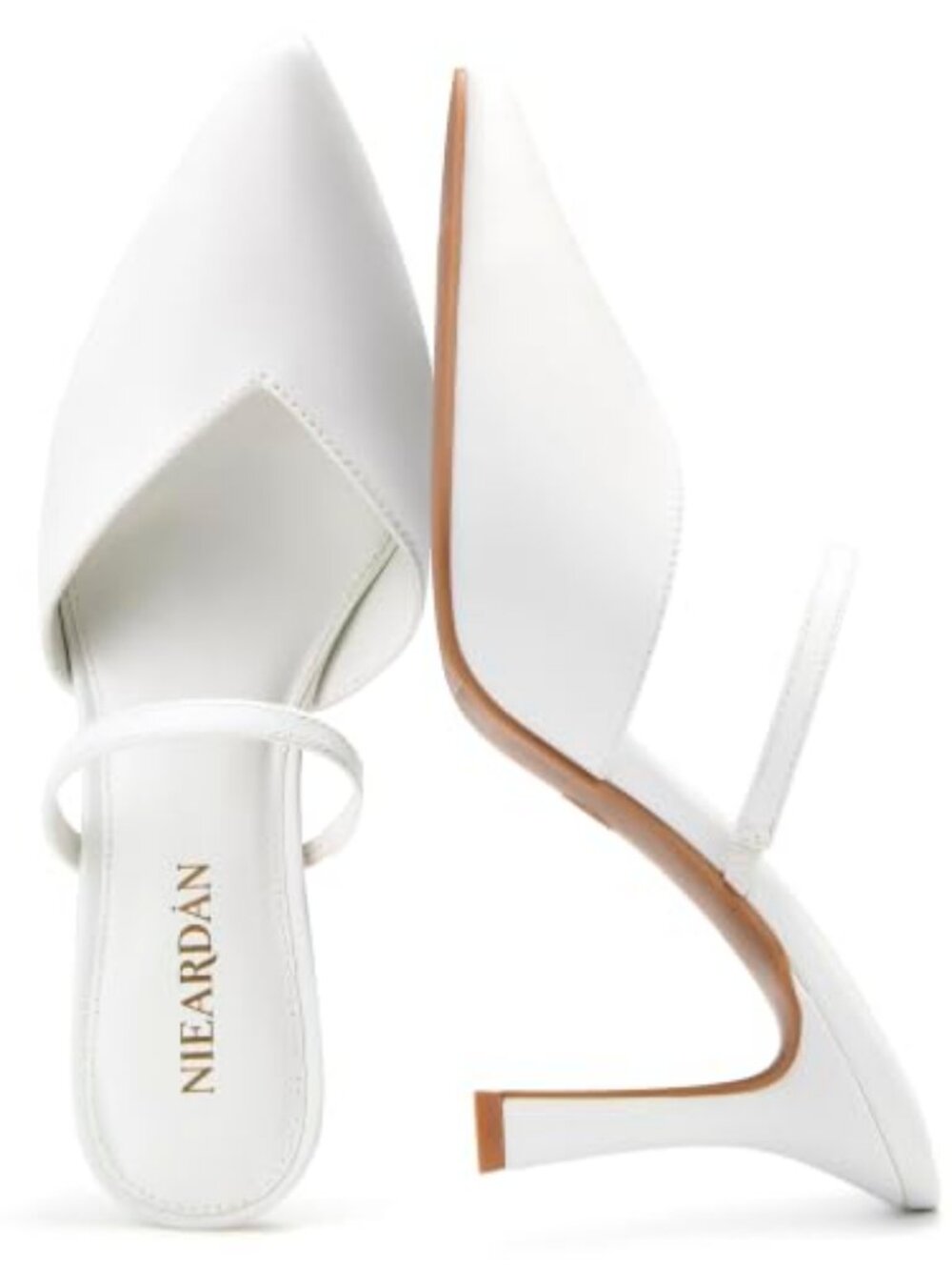 Women's Mules Heels Pointed Toe Pumps Stiletto Heeled Sandals